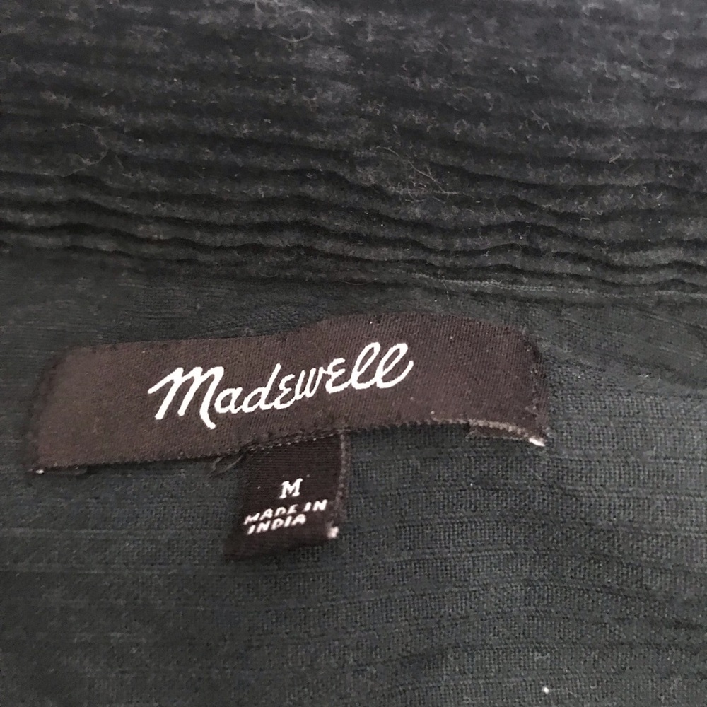 Madewell Corduroy Kentwood Oversized Shirt-Jacket Dark Green Size M - Picture 7 of 8